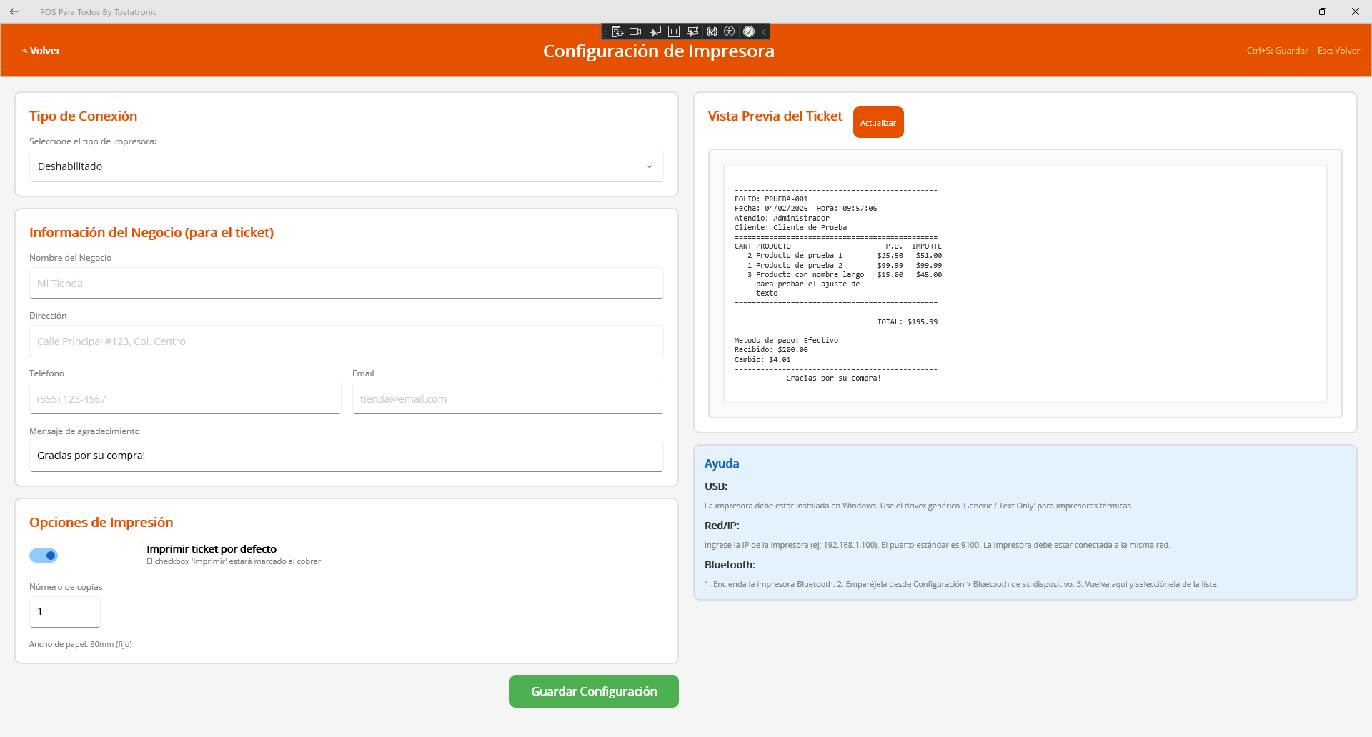 Configuracion de Impresora Windows
